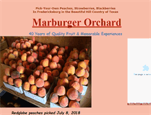 Tablet Screenshot of marburgerorchard.com